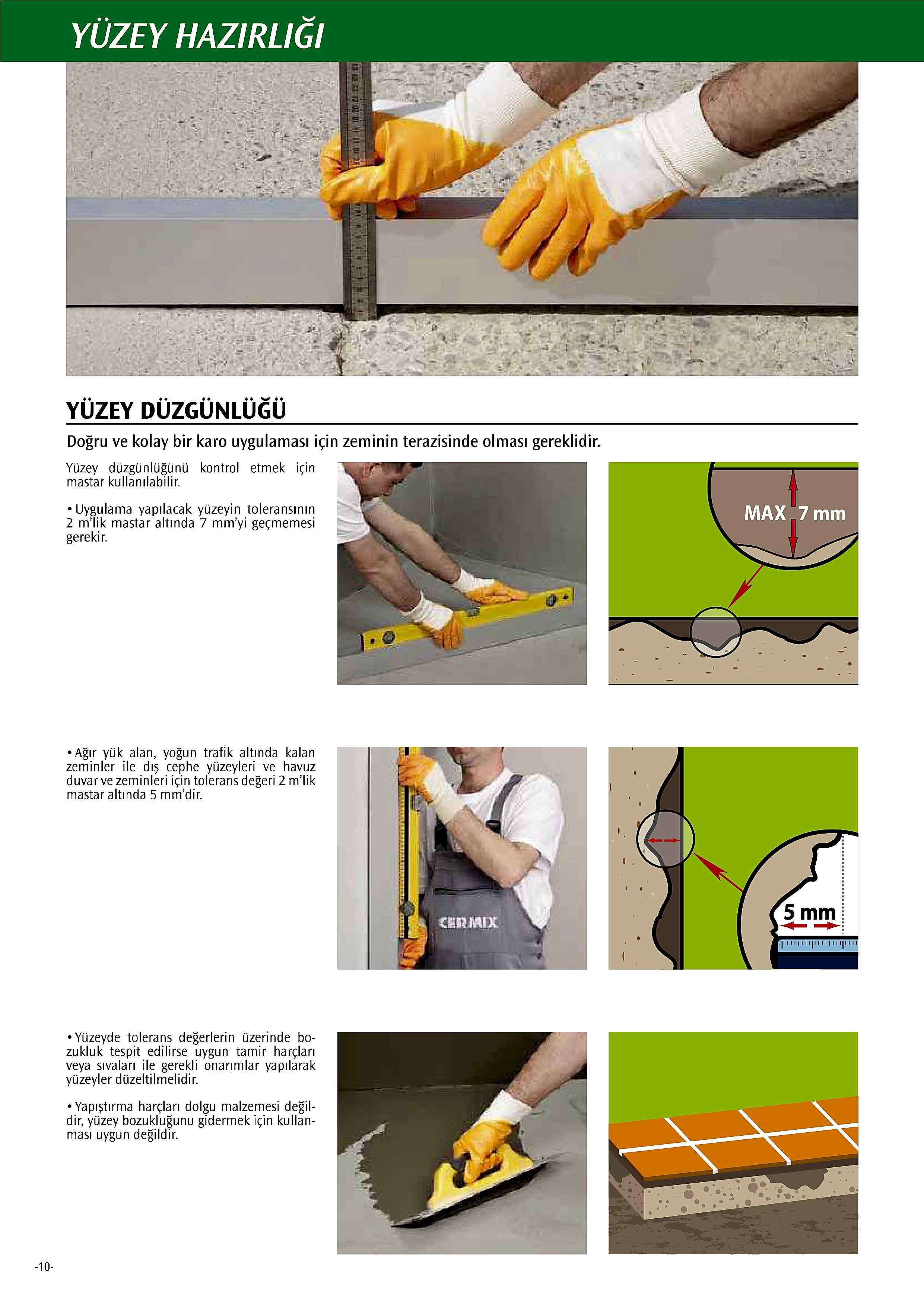 Yüzey Hazırlığı - Yüzey Düzgünlüğü